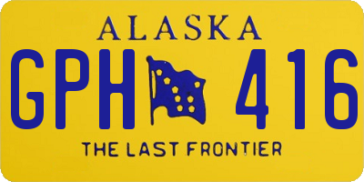 AK license plate GPH416