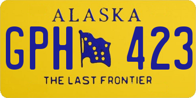 AK license plate GPH423