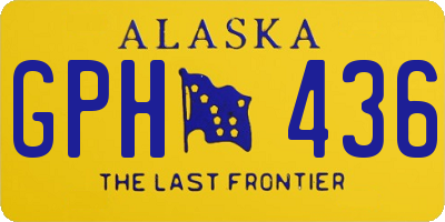 AK license plate GPH436
