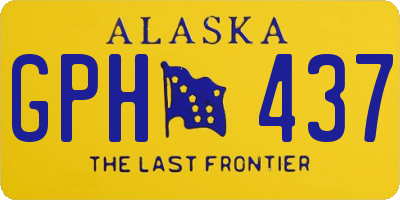 AK license plate GPH437