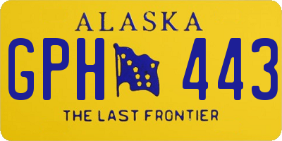 AK license plate GPH443
