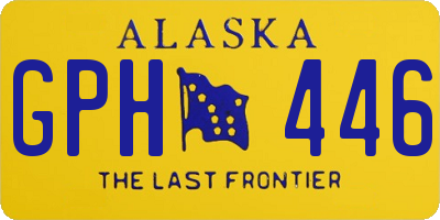 AK license plate GPH446