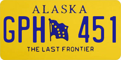 AK license plate GPH451