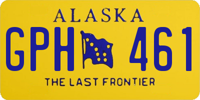 AK license plate GPH461