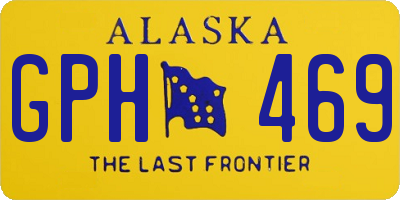 AK license plate GPH469