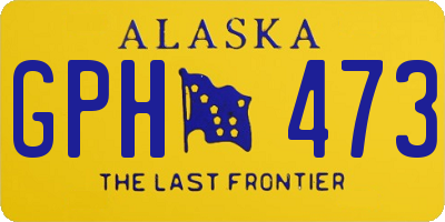 AK license plate GPH473