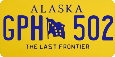 AK license plate GPH502
