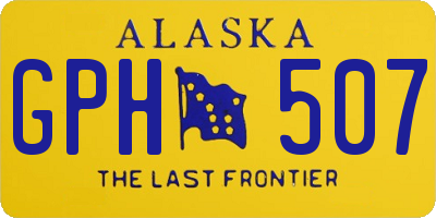 AK license plate GPH507