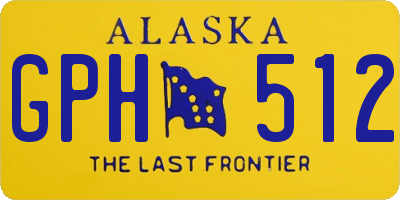 AK license plate GPH512