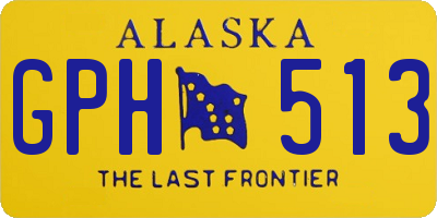 AK license plate GPH513
