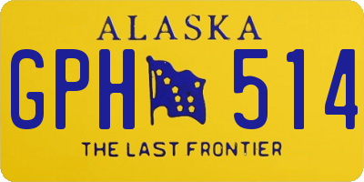 AK license plate GPH514