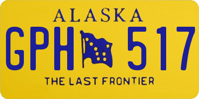 AK license plate GPH517