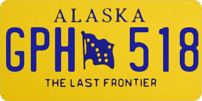 AK license plate GPH518