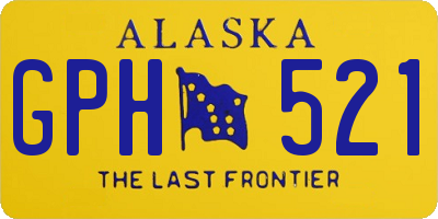 AK license plate GPH521