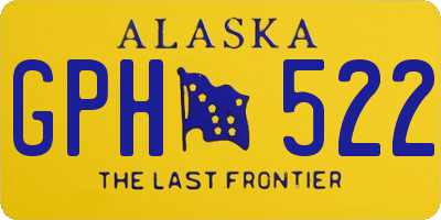 AK license plate GPH522