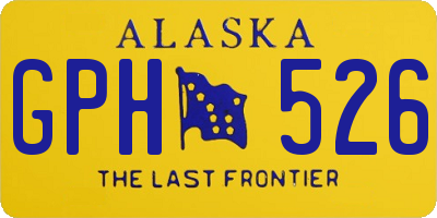 AK license plate GPH526