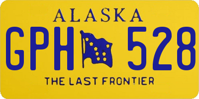 AK license plate GPH528