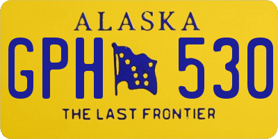 AK license plate GPH530