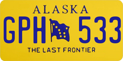 AK license plate GPH533