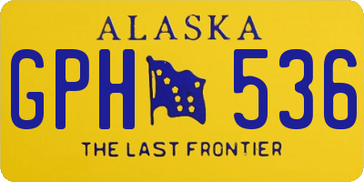 AK license plate GPH536