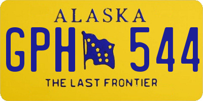 AK license plate GPH544