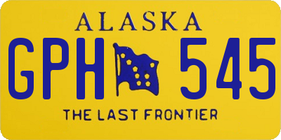 AK license plate GPH545