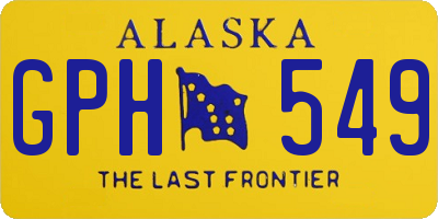 AK license plate GPH549