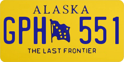 AK license plate GPH551