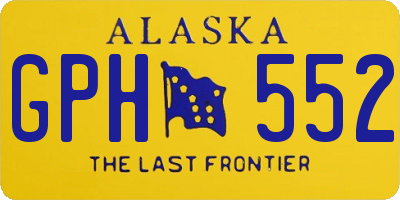 AK license plate GPH552