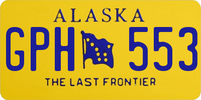 AK license plate GPH553