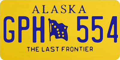 AK license plate GPH554