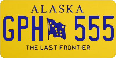 AK license plate GPH555