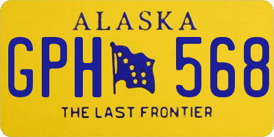 AK license plate GPH568