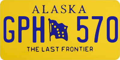 AK license plate GPH570