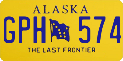 AK license plate GPH574