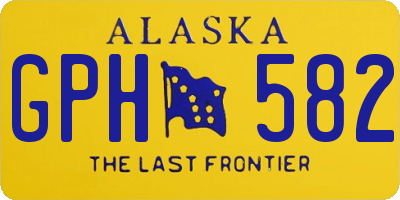 AK license plate GPH582