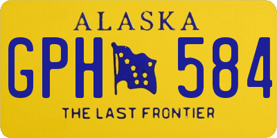 AK license plate GPH584