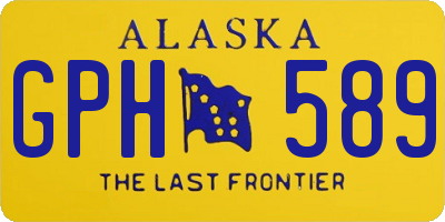 AK license plate GPH589