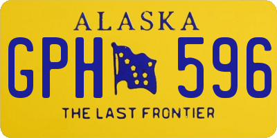 AK license plate GPH596