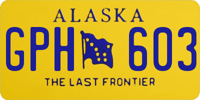 AK license plate GPH603