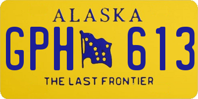 AK license plate GPH613