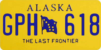 AK license plate GPH618