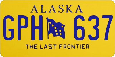 AK license plate GPH637