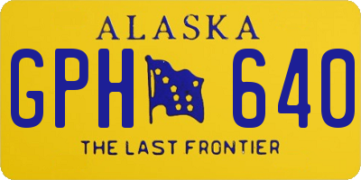 AK license plate GPH640