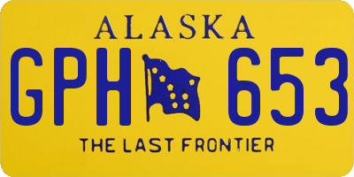 AK license plate GPH653