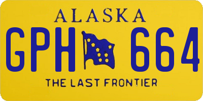 AK license plate GPH664