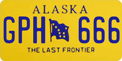AK license plate GPH666