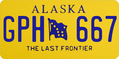 AK license plate GPH667