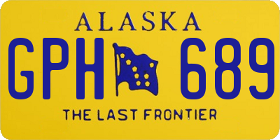 AK license plate GPH689