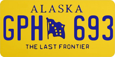AK license plate GPH693